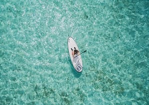 Paddle board on water